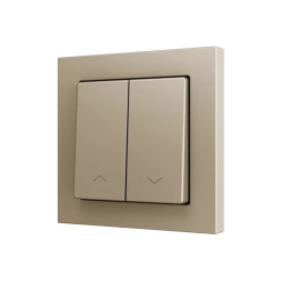KNX-кнопка Zennio ZS55 ZS552PB2SHC (Шампань, Жалюзи)