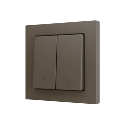 KNX-кнопка Zennio ZS55 ZS552PB2SHM (Мокка, Жалюзи)