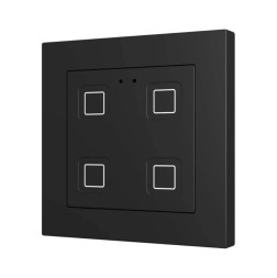 Выключатель Zennio Tecla RGB 55 X4 (ZVITR55X4A) (Антрацит)