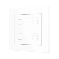 Выключатель Zennio Tecla RGB 55 X4 (ZVITR55X4W) (Белый)