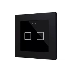 Выключатель Zennio Flat RGB 55 X2 (ZVIFR55X2A) (Антрацит)
