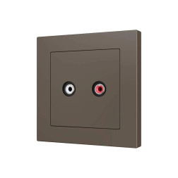 Накладка на RCA-розетку Zennio ZS55 830002303 (Мокка)