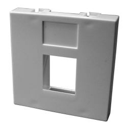 Вставка Lanmaster LAN-SIP-23R-WH (1 x Keystone Jack, Mosaic 45x45, без шторки, белая)