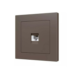 Накладка на RJ45-розетку Zennio ZS55 830001203 (Мокка)