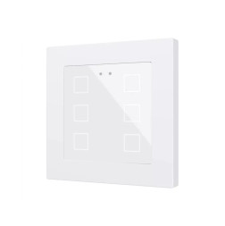 Выключатель Zennio Flat RGB 55 X6 (ZVIFR55X6W) (Белый)