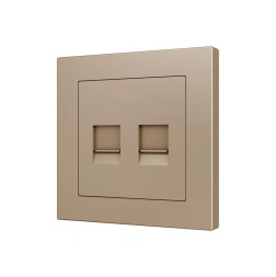 Накладка на RJ45-розетку Zennio ZS55 830001304 (Шампань)