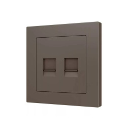 Накладка на RJ45-розетку Zennio ZS55 830001303 (Мокка)