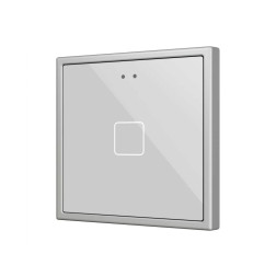 Выключатель Zennio Flat RGB 70 X1 (ZVIFR70X1S) (Серебро)