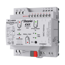 Многофункциональное KNX-устройство Zennio ALLinBOX Hospitality v2 (ZPRHPV2)