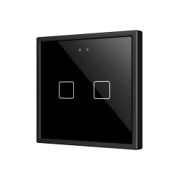 Выключатель Zennio Flat RGB 70 X2 (ZVIFR70X2A) (Антрацит)