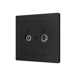 Накладка на TV-R-SAT розетку Zennio ZS55 ZS55CTVRSA (Антрацит)