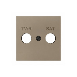 Накладка на TV-R-SAT розетку Zennio ZS55 ZS55CTVRSC (Шампань)