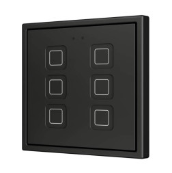 Выключатель Zennio Tecla RGB 70 X6 (ZVITR70X6A) (Антрацит)