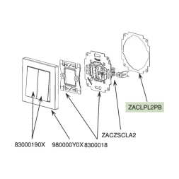 Подложка выравнивающая Zennio ZS55 ZACLPL2PB
