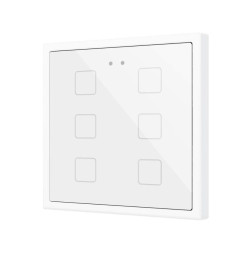 Выключатель Zennio Flat RGB 70 X6 (ZVIFR70X6W) (Белый)