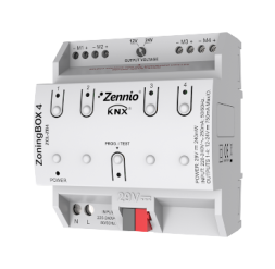 KNX-актуатор зонального управления кондиционером Zennio ZoningBOX 4 (ZCL-ZB4)