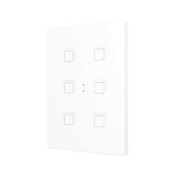 Выключатель Zennio Tecla RGB XL 6 (ZVITRXL6W) (Белый)