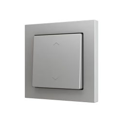 KNX-кнопка Zennio ZS55 ZS551PB2SS (Серебро, Жалюзи)
